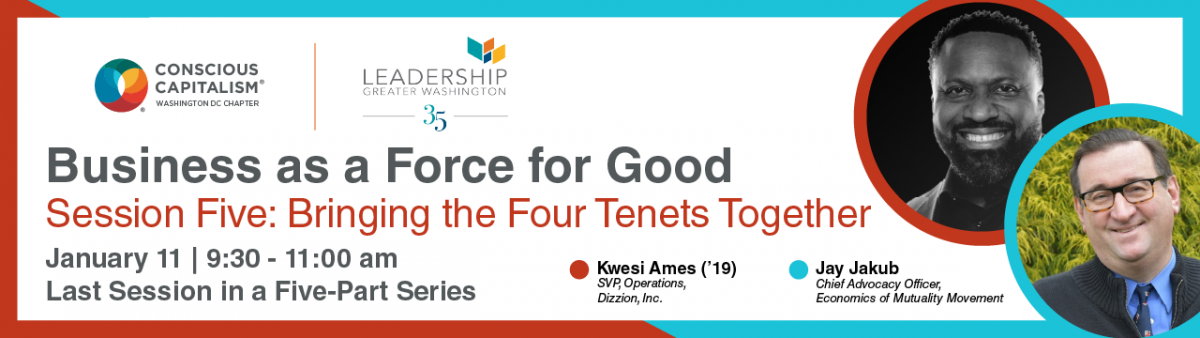 Business as a Force for Good. Session One: Higher Purpose