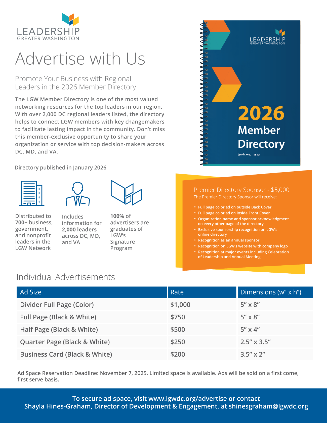 Member Directory Ad Flyer